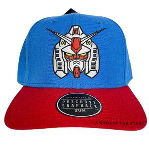 Bioworld Mobile Suit Gundam Blue & Red Snapback Hat Cap